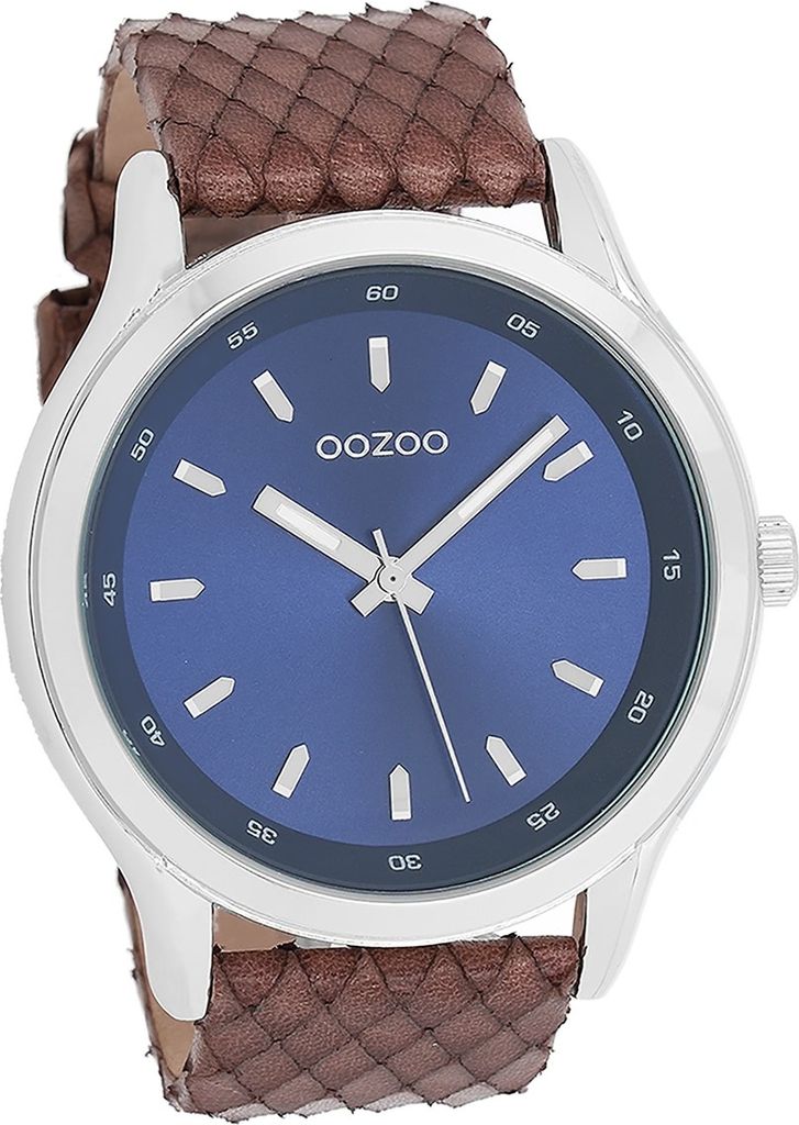 Oozoo Leder Herren Uhr Analog Quarzuhr Armband braun Timepieces D2UOC7432A