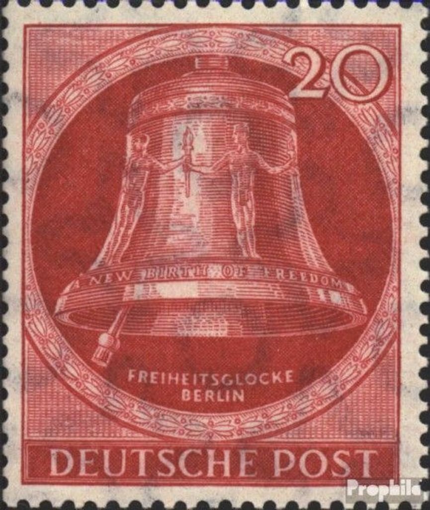 Briefmarken Berlin (West) 1951 Mi 77 postfrisch Freiheitsglocke