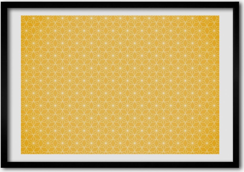 Bild - Bilderrahmen - 100 cm x 70 cm - MDF - Rahmen - Foto - Wandkunst Sterne
