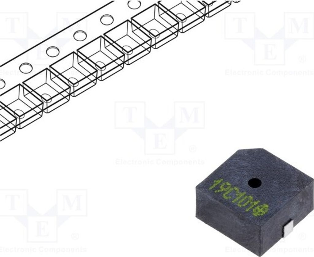 1x Schallwler: elektromagnetische Signalgeber 2,7kHz SMD 30mA 9650BS-05L-2.7-R El