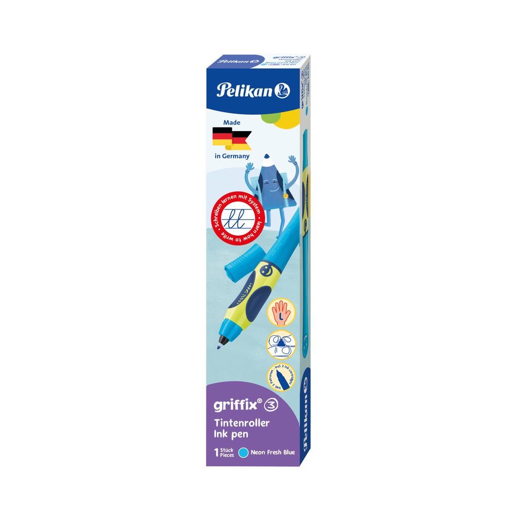 Pelikan griffix Tintenschreiber Neon Fresh Blue für Produktbild 