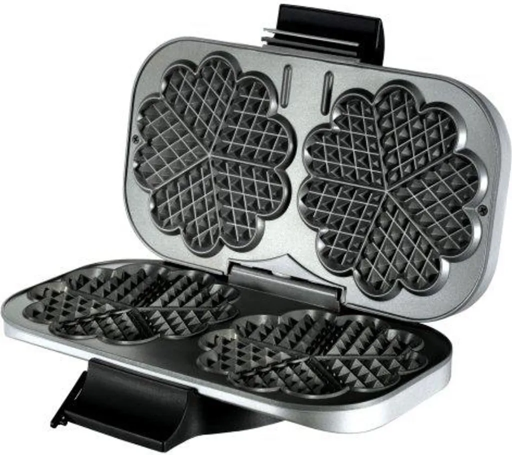 Machine à Gaufres en Cœur UNOLD 48241 : Double Cuisson Inox Argent