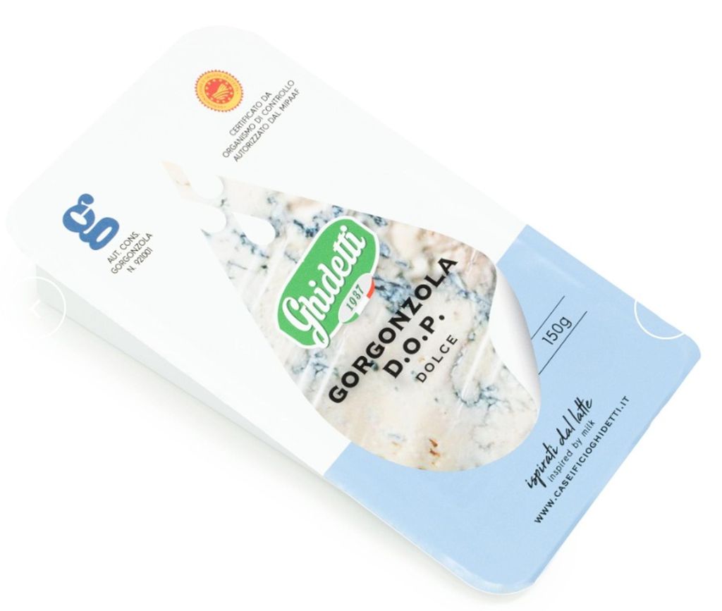 Gorgonzola DOP doux et crémeux, 150 g - Ghidetti Image du produit 