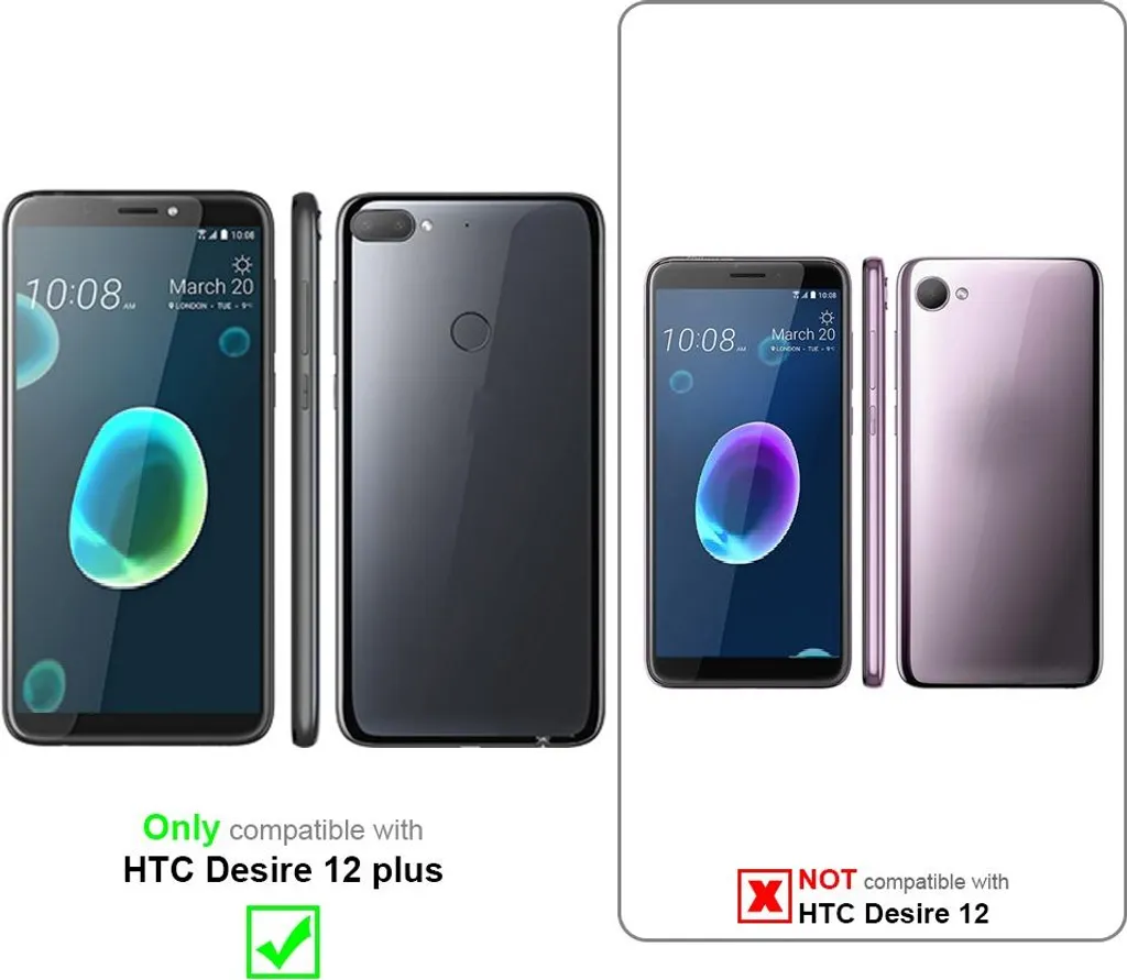 Custodia Protettiva HTC Desire 12 PLUS Cadorabo - TPU Blu Anti-Graffio