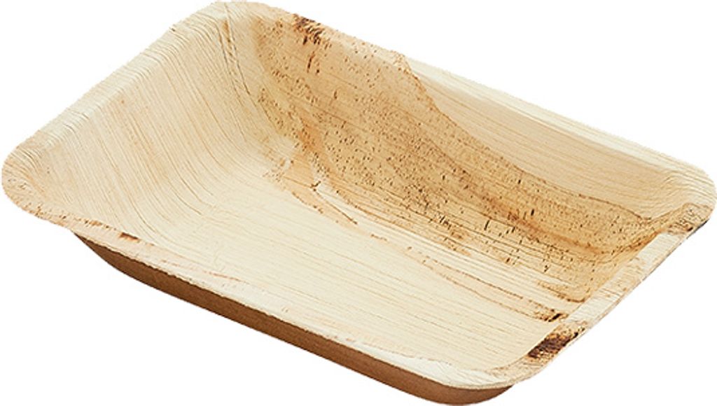 Set mit 6 Serviertabletts Judge Pure Leaf, Palmblätter, 19x15 cm, braun