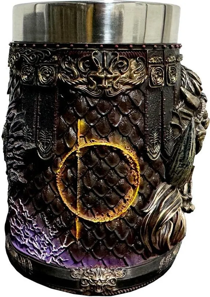 Chope Elden Ring Tankard Radahn 15 cm - Objet de Collection Peint à la Main