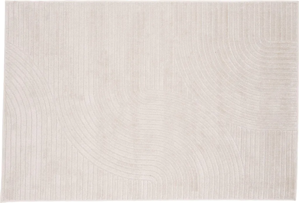 Tapis Vince Blanc en Bouclette Confortable 160x230 Venture Home Moderne