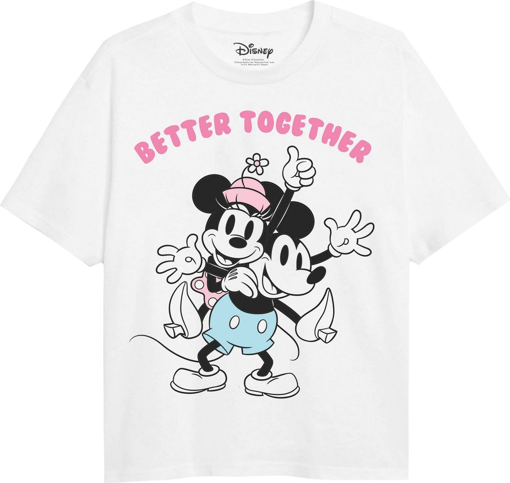 Disney - "Better Together" T-Shirt für Mädchen TV2256 (104) (Weiß)