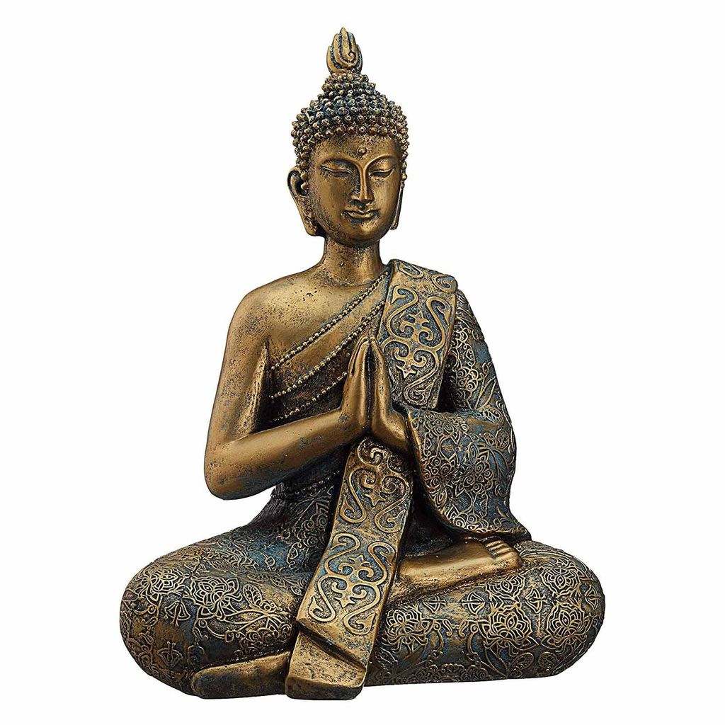 Sitzender Buddha Massiv 2,5 kg Höhe 30 cm Buddha Deko Figur Produktbild 
