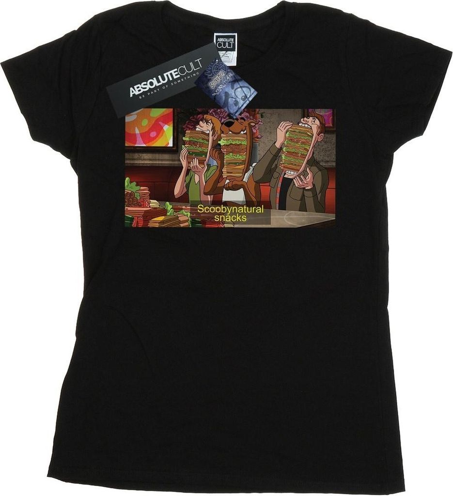 Scoobynatural - "Supernatural Snacks" T-Shirt für Damen BI38521 (XXL) (Schwarz)