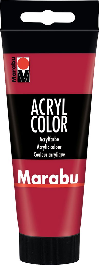 Marabu Acrylfarbe "AcrylColor" karminrot 100 ml Produktbild 