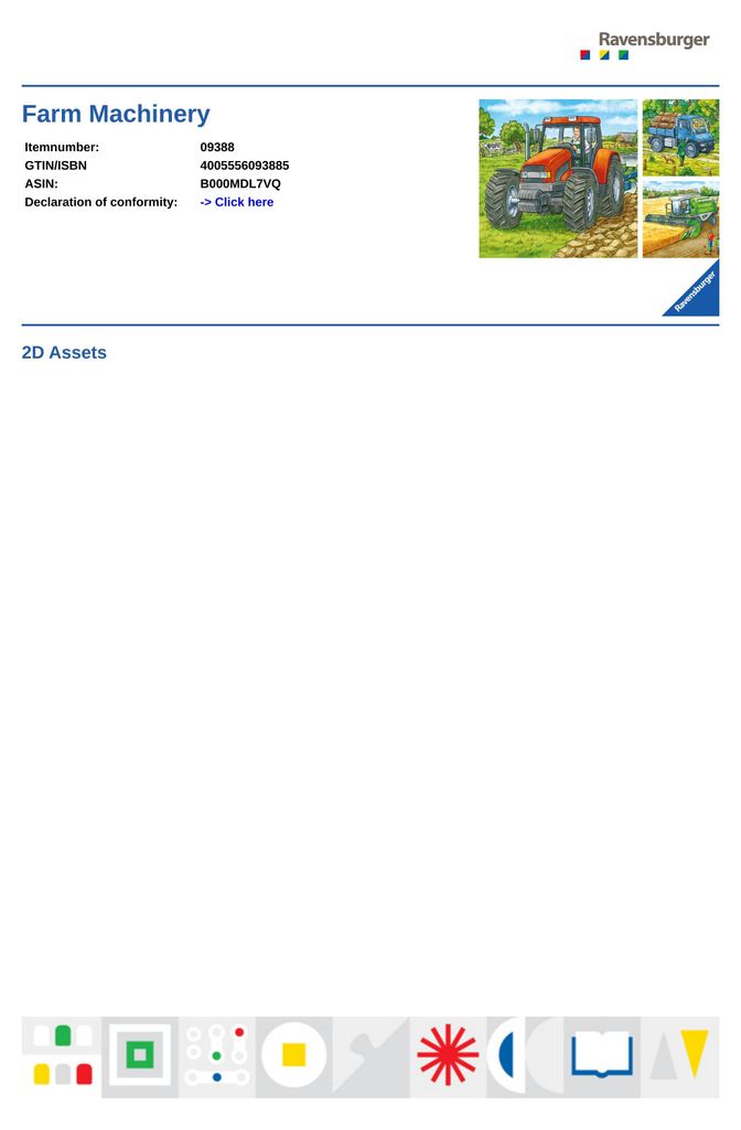 Große Landmaschinen Ravensburger 09388 Produktbild 