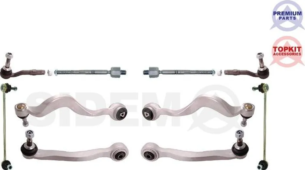 Réparer train avant BMW E60 E61 avec le kit bras suspension SIDEM 21754