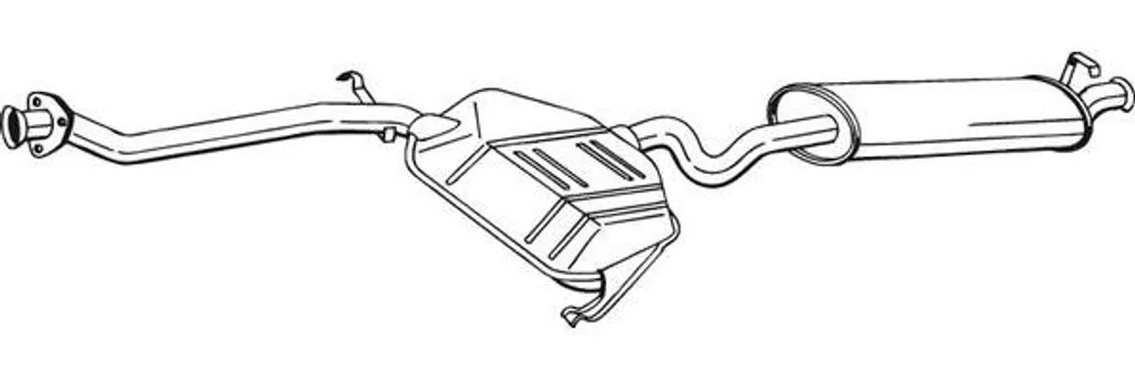 Pot d'échappement arrière pour Tipo - BOSAL 286-017 homologué OE