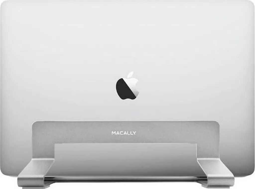 Macally Support Vertical en Aluminium Argent avec Largeur Ajustable - 11