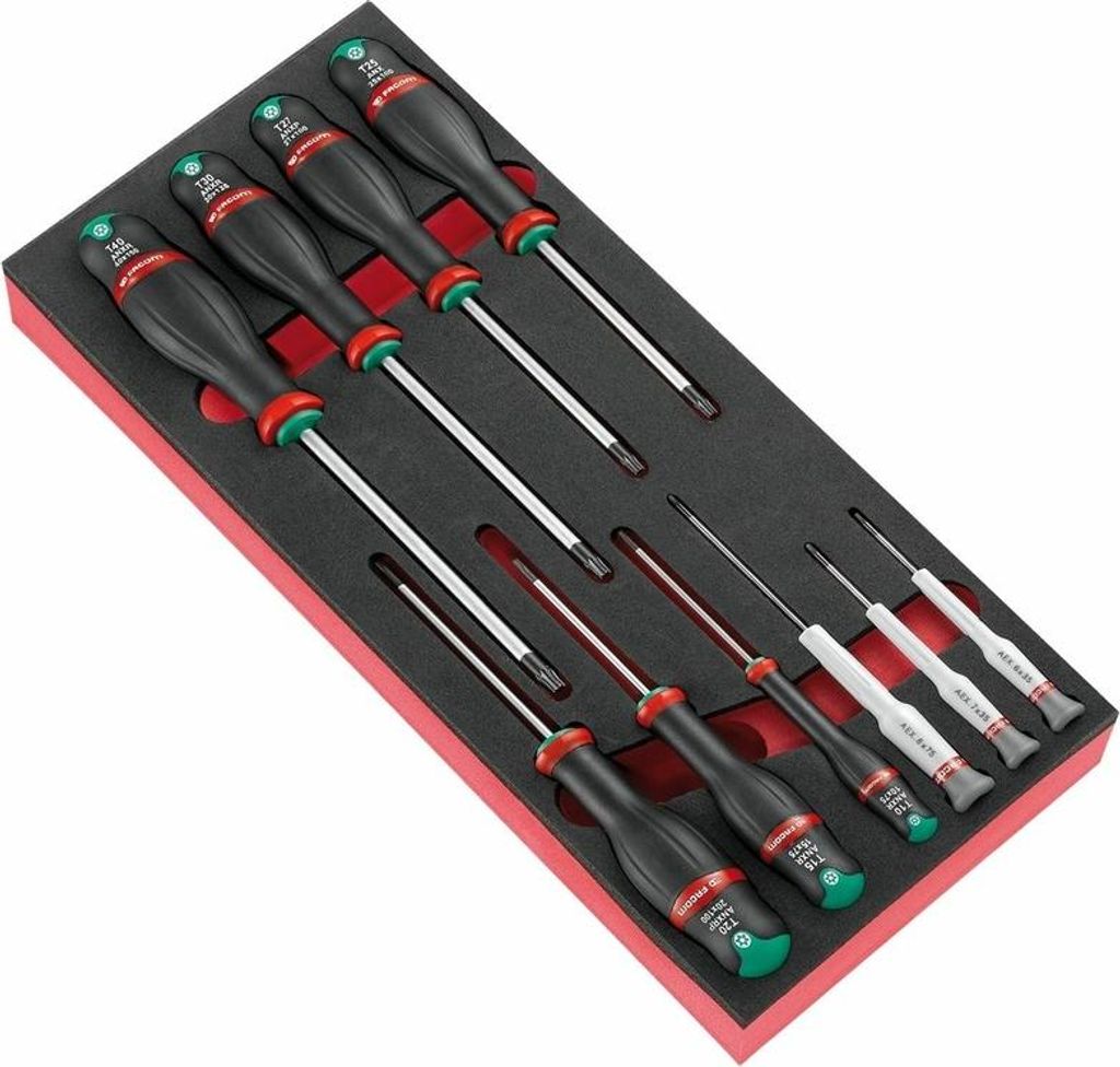 FACOM Protwist Modul Schraubendreher 10-teilig in Schaumstoff-Einlegefach