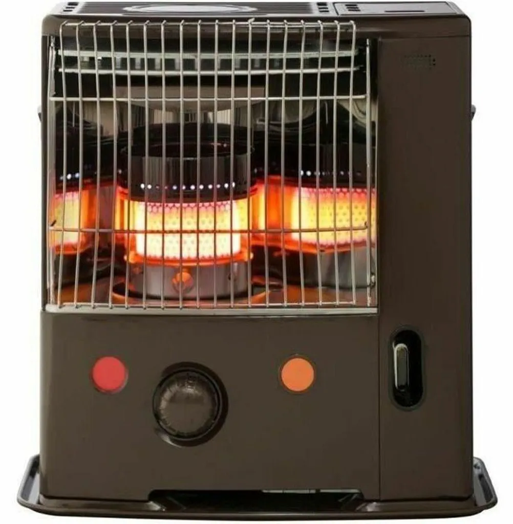 Chauffage au fioul Tectro 2200 W brun pour réchauffer votre intérieur vite