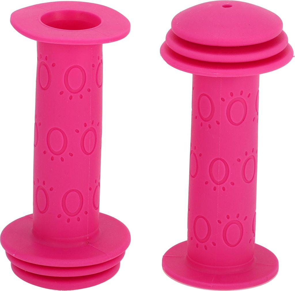 Kinderfahrrad Lenkergriffe Abdeckungen 105mm Lang Weich | Kinderfahrrad Lenkergriffe Schutz Rosarot 1 Paar