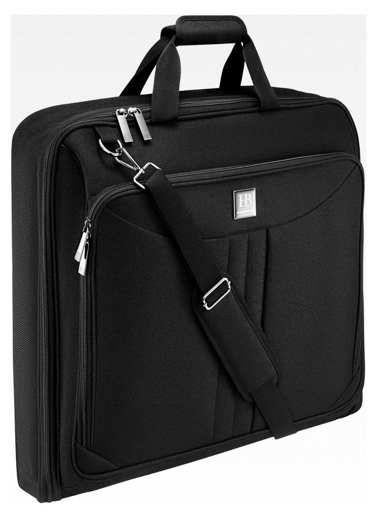 Reisetasche für Kleidung - Kleidersack für Anzüge und Kleider - Anzugtasche für Größen XS–M - Schwarze Gepäcktasche - Faltenfreies Reisen ...