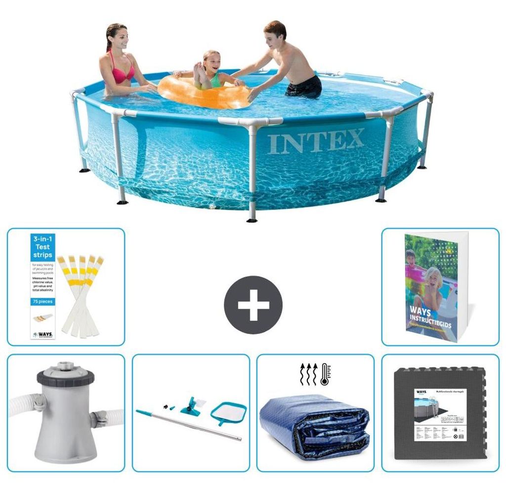 Frame Pool Rund - 305x76 cm - 7-teilig S217