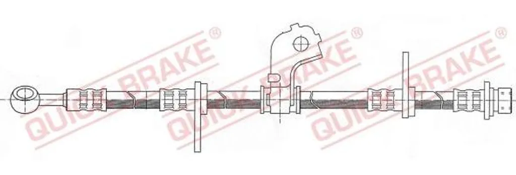 Flexible de frein hydraulique arrière ou avant pour Honda Civic 50.997