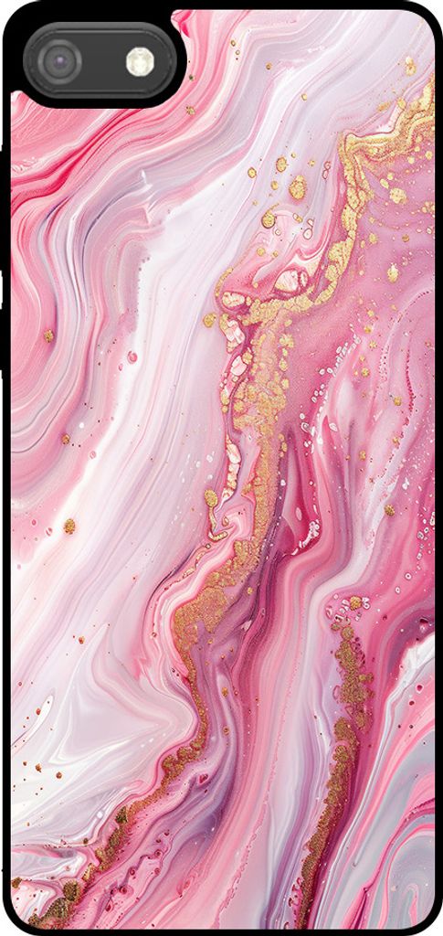 Smartphonica Phone Case Fit für Huawei Y5 (2018) mit Marmor-Druck - TPU zurück Abdeckung Fall Marmor-Design - Rosa