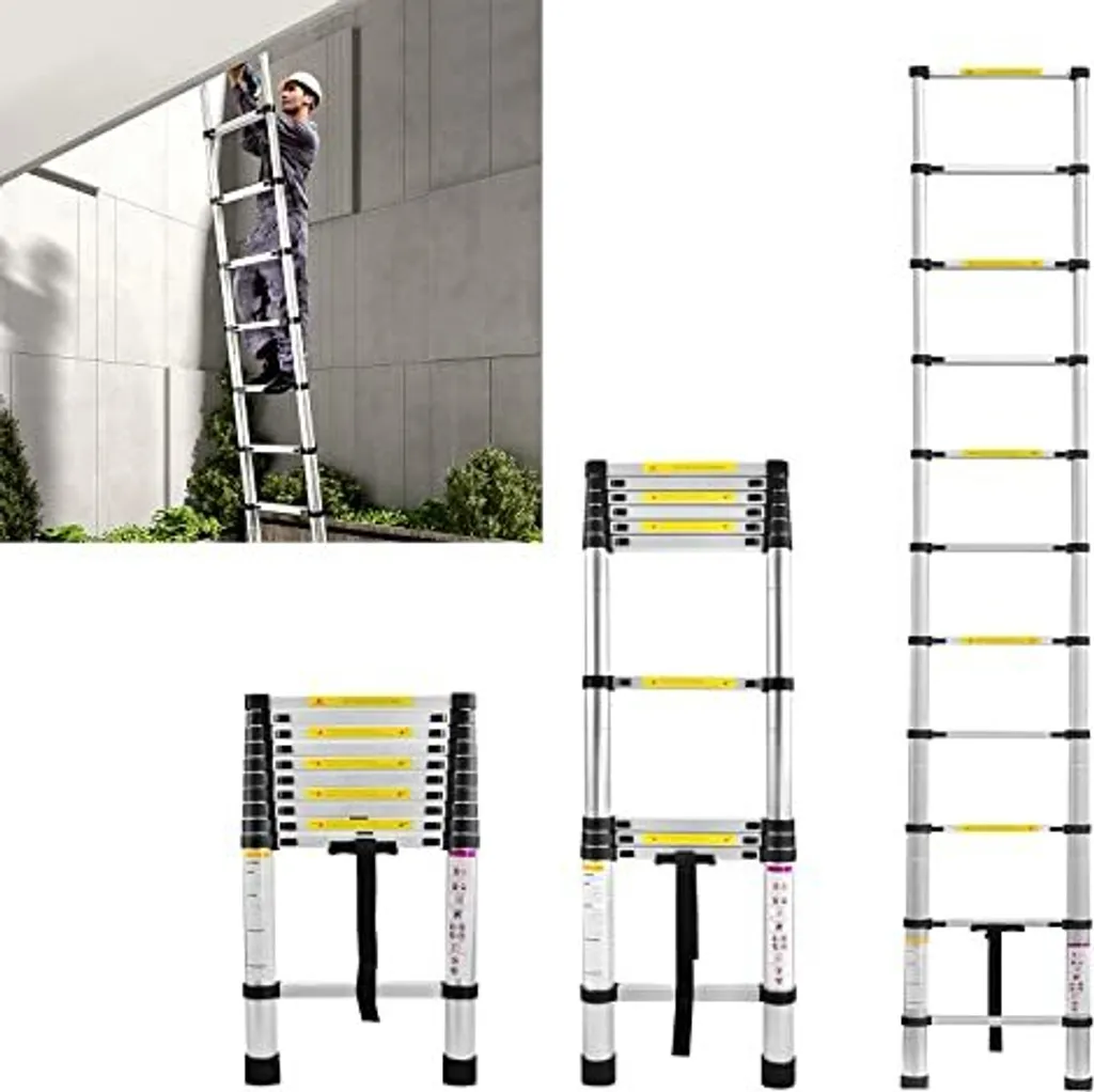 Échelle Multifonctionnelle 3.2M : Escabeau Extensible et Coulissant Pro