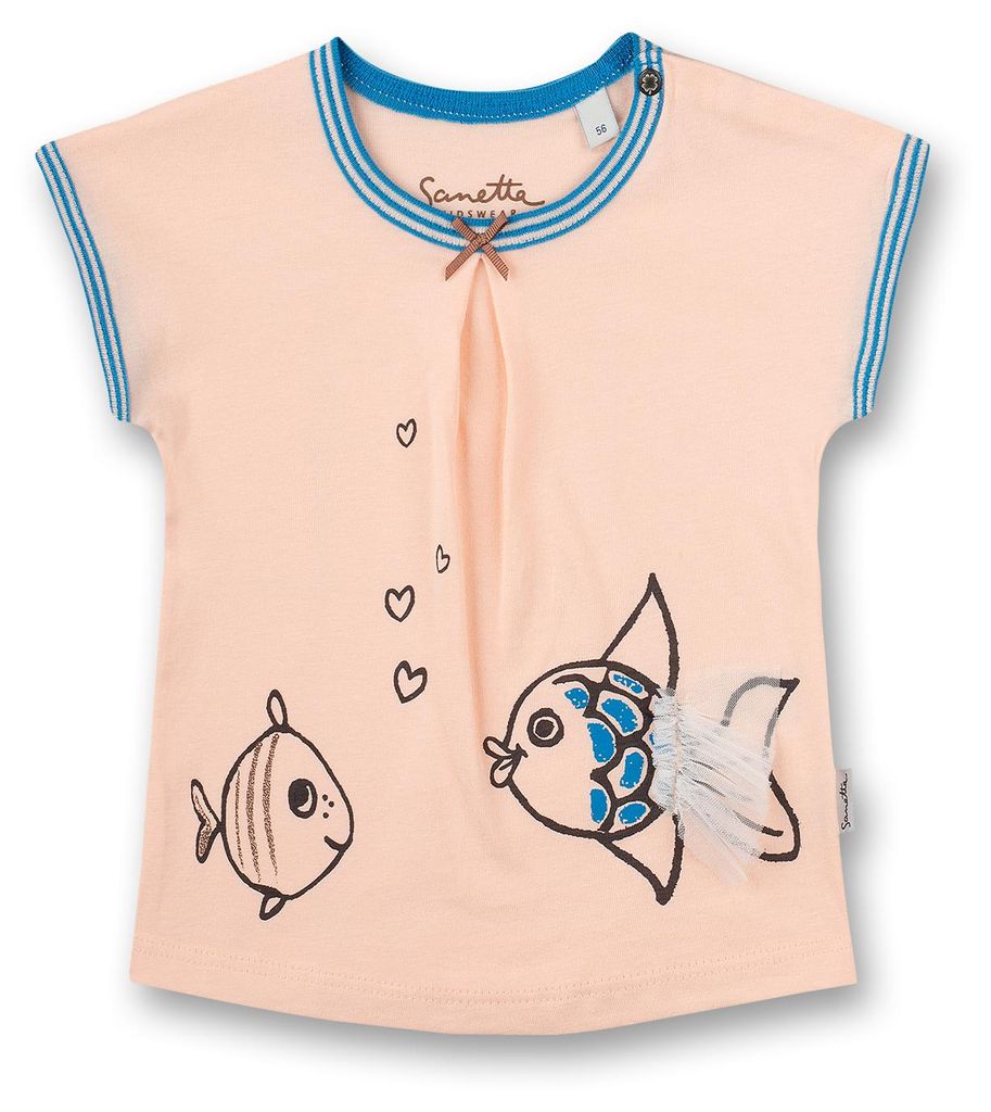 Sanetta Kidswear Mädchen T-Shirt Rosa Water World 56