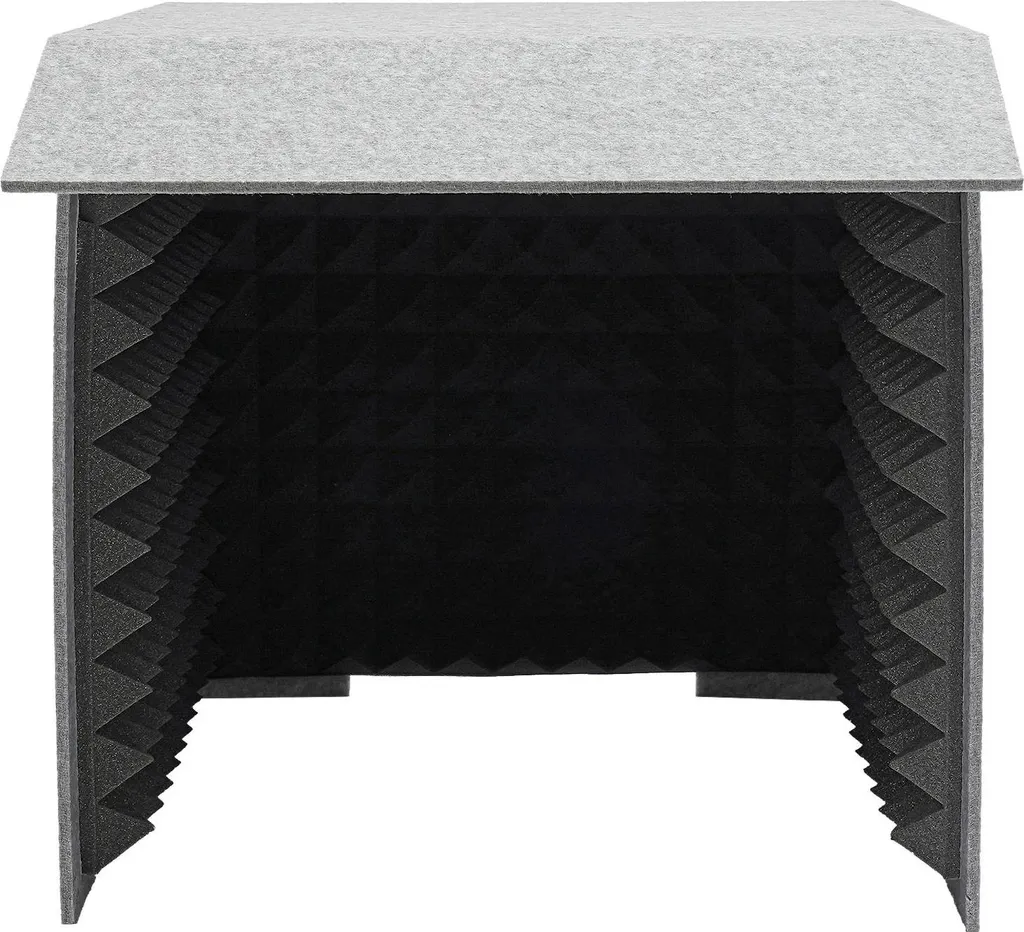 Cabine d'enregistrement portable pour podcast - Écran de table 60 cm