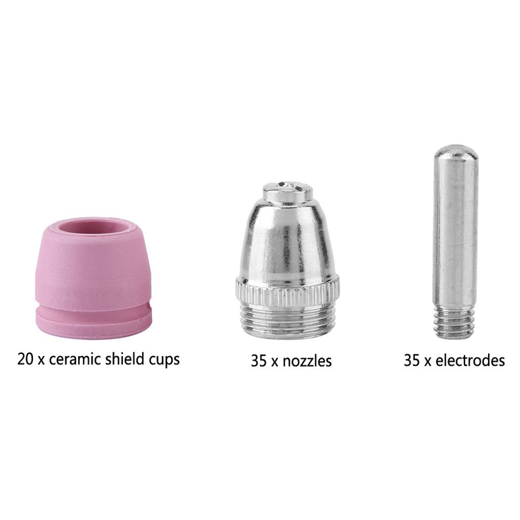 90x Plasmaschneider Schneidbrenner Verbrauchsmaterial Elektrodendüsen Tassen Kit