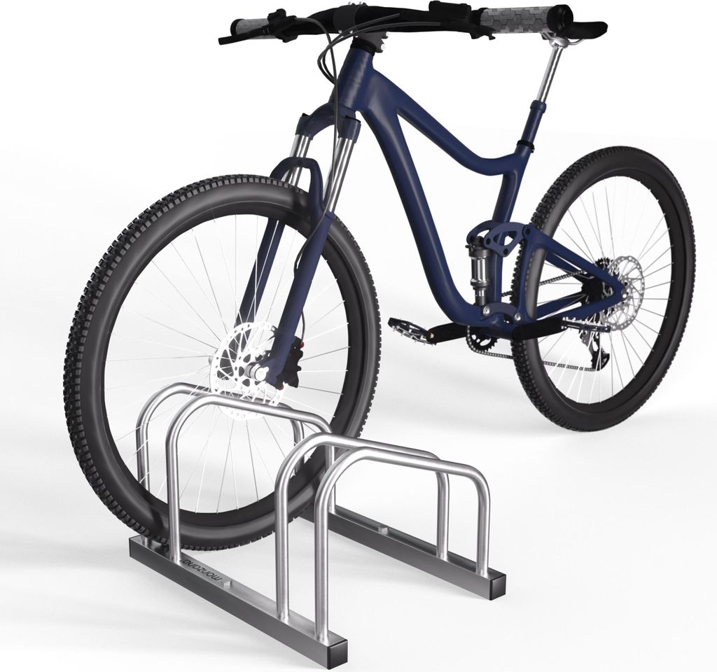 MONZANA® Râtelier 2 vélos métal support de rangement pneu Image du produit 
