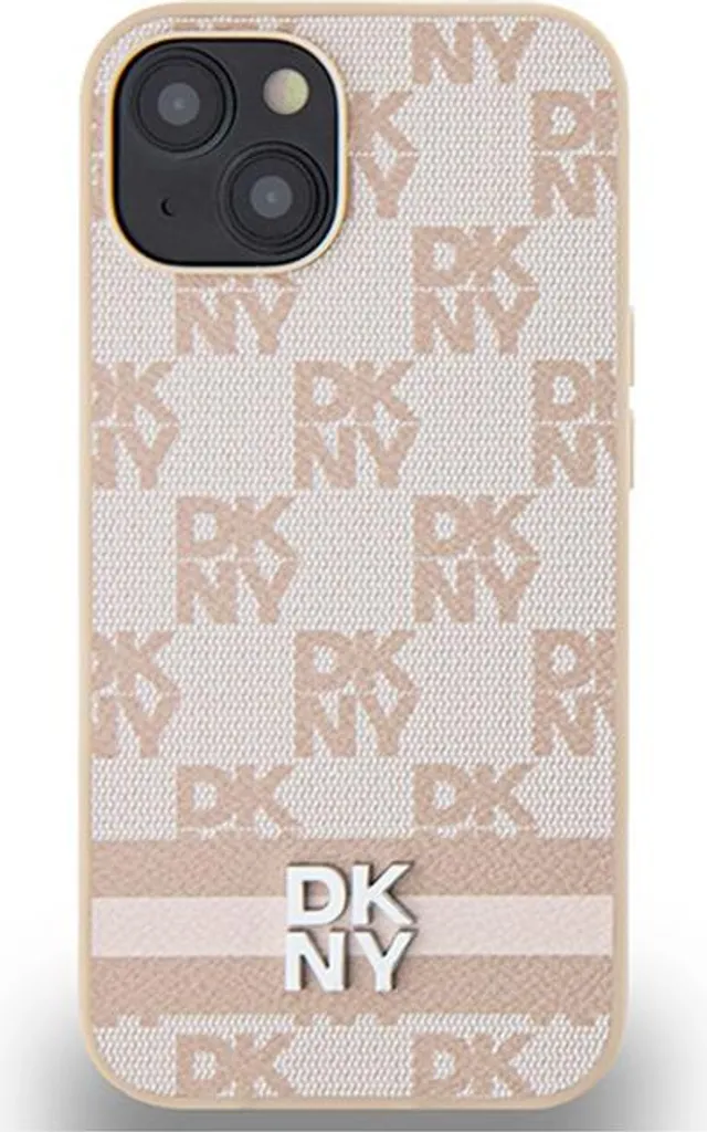 DKNY Custodia iPhone 15 Plus Rosa Pelle - Accessorio Moda Luxury - 13