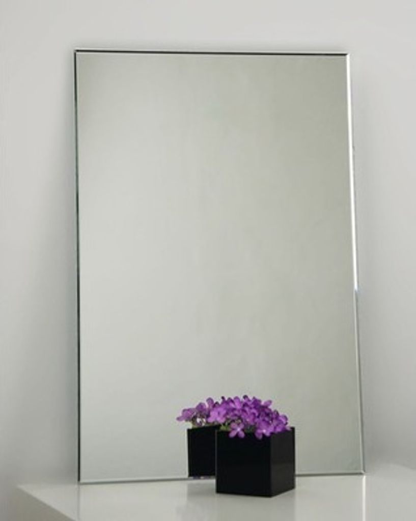Lustro łazienkowe błyszczące 80 x 60 cm Zdjęcie produktu 