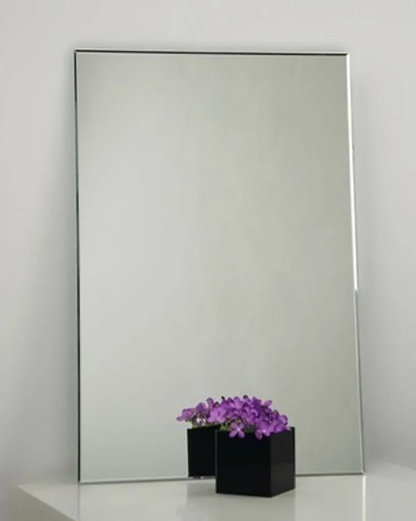 Miroir de salle de bain Glossy 80 x 60 cm - Miroir mural rectangulaire