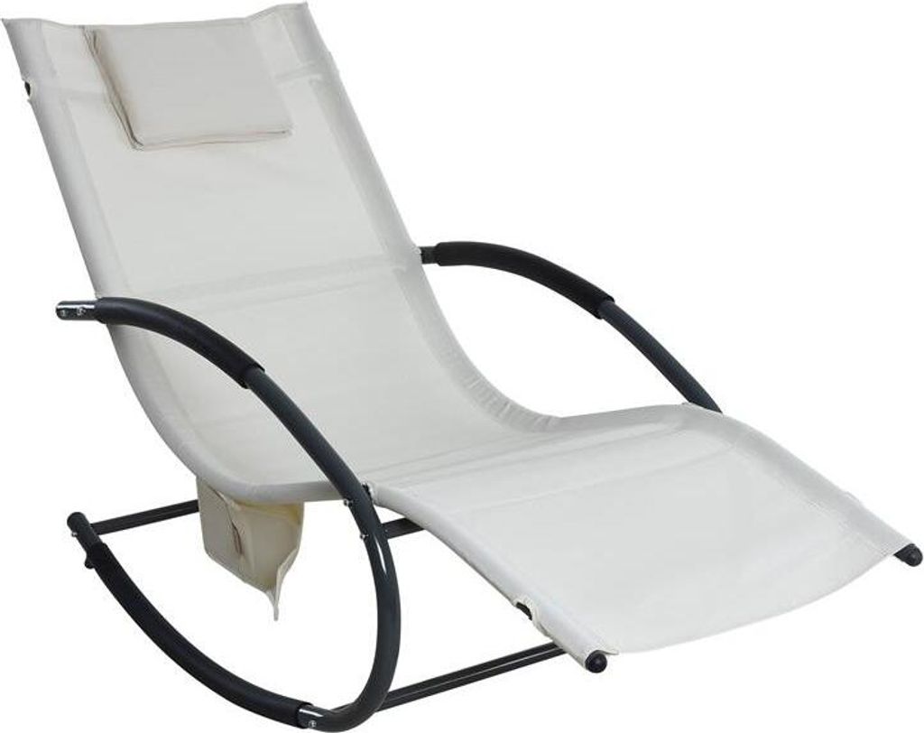 Schaukelliege Sonnenliege Liegestuhl Relaxliege Gartenliege Produktbild 
