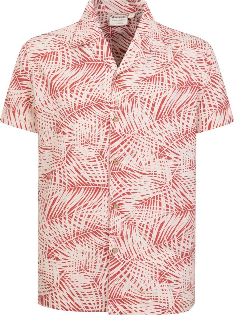 Mountain Warehouse - Hemd für Herren - Strand MW2927 (S) (Dunkelrot/Weiß)