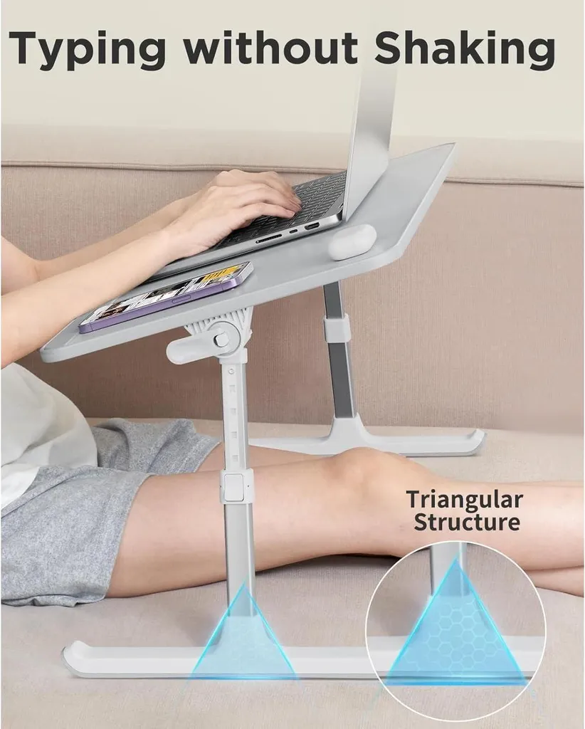 Support PC Portable pour Lit : Fini le Mal de Dos - Table Réglable 60cm - 7