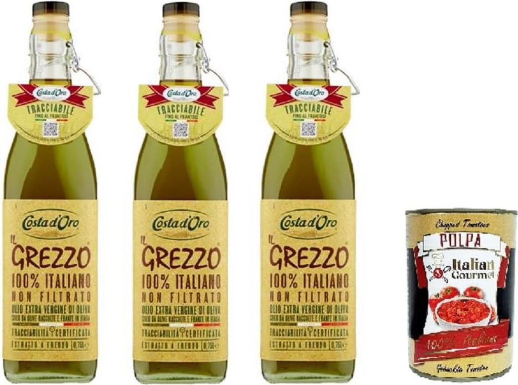 Costa d'oro il grezzo 100% italiano non filtrato olio extra Produktbild 