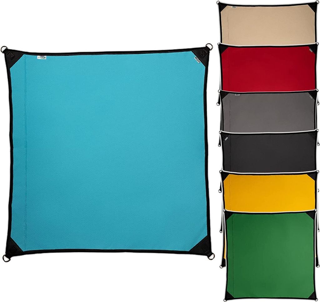 freigarten.de Sonnensegel Wasserdicht Sonnenschutz 100% Schutz Quadrat 3x3 Blau