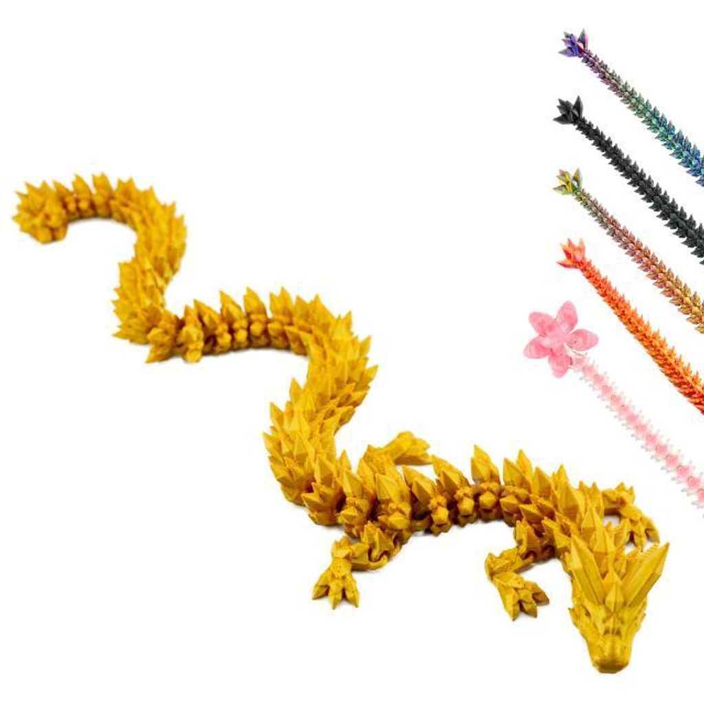 3D Drache – 36 cm Gold Sammlerfigur | Fantasy Statue für Deko & Sammlung