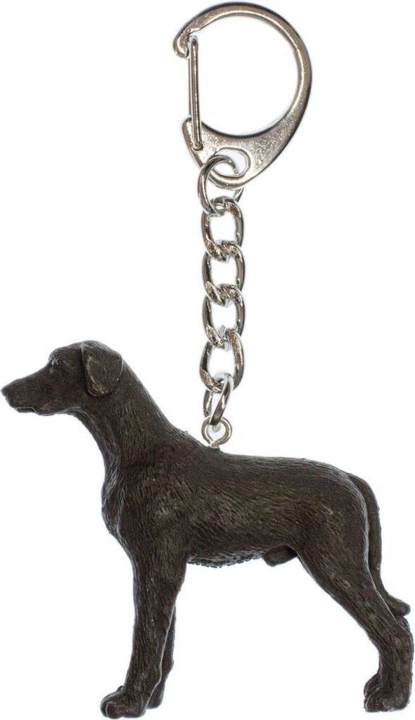 Deutsche Dogge Schwarz Schlüsselanhänger Miniblings Anhänger Schlüsselring Hund