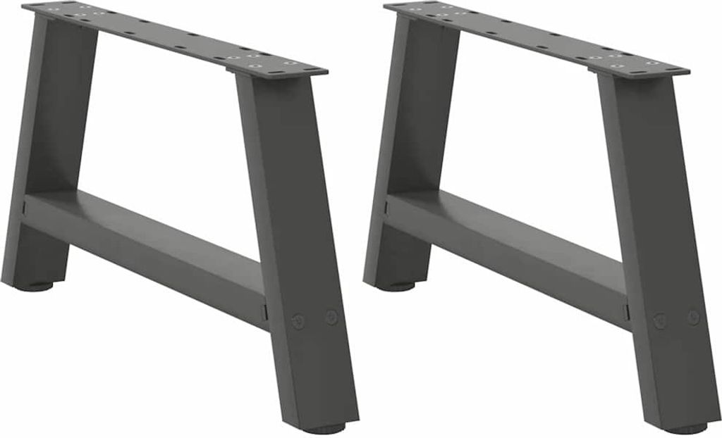 Couchtischbeine A-Form 2 Stk. Anthrazit 70x(30-31) cm Stahl
