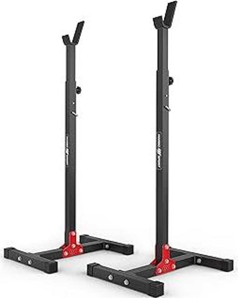 Marbo Sport - Hantelständer Langhantel - Hantelablage für Krafttraining, Squat Rack - Langhantelständer mit Höhenverstellung - 250 kg Belastbar...