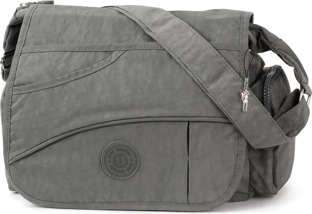 Borsa Street Nylon Grigio Donna 32x13x20 D2OTJ214K | Affare Urban