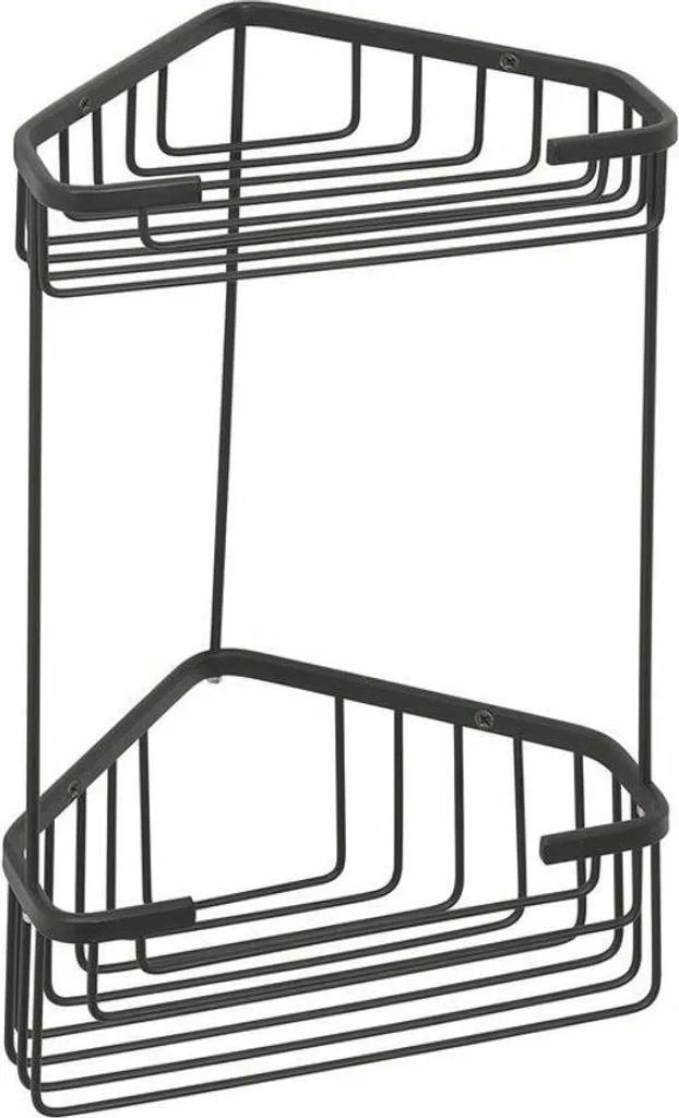 Sapho Gedy Smart Étagère d'angle en fil noir mat 2482-14 pour douche