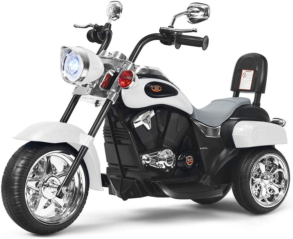 Elektromotorrad für Kinder mit Batterie Mini Polizei Motorrad 