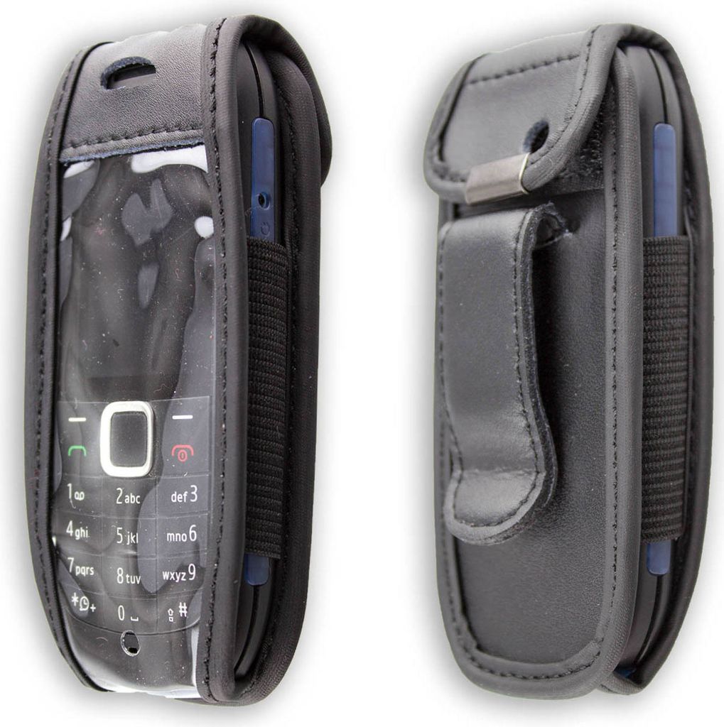 Custodia in pelle con clip da cintura per Nokia 1616 Immagine del prodotto 