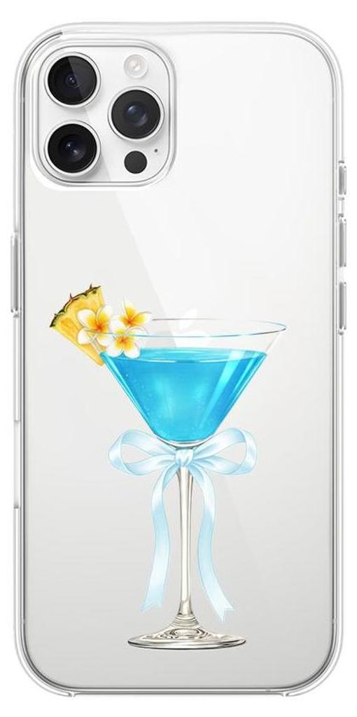 Flexible Hülle für das iPhone 12 Pro Max, TPU Silikon transparent, Blue Hawaii