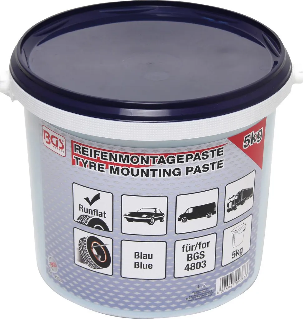 Pâte de montage pneu bleu 5kg formule séchage rapide jante