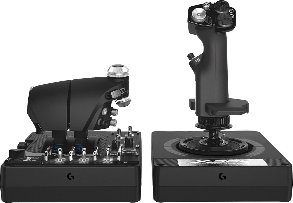 Logitech X56 HOTAS スティックコントローラーセット Logitech G X56 H.O.T.A.S regulator pchania i kontroler